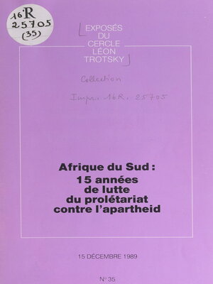 cover image of Afrique du Sud